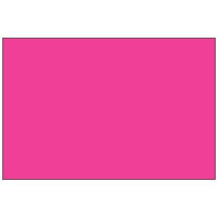 Bsc Preferred 3 x 10'' Fluorescent Pink Inventory Rectangle Labels BUY00024222